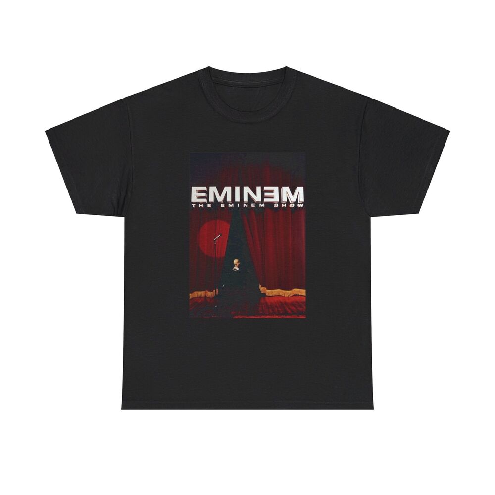 Eminem Show Album Cover T Shirt Poster Detroit Rap Unisex Heavy Cotton Unisex T-Shirt S