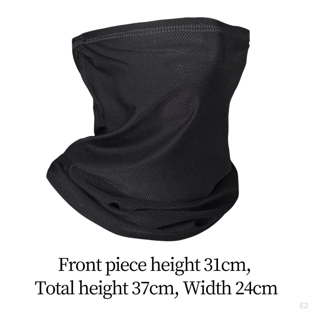 Bandana Scarf Face Cover Shield Breathable Polyester Fabric with Ear Loops Sun Dust Protection for