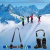Ski Pole Carrier Strap Ski Shoe Straps Fixing Belt Durable Snowboard Shoulder Strap for Winter Outdoor Sports Ski Accessories