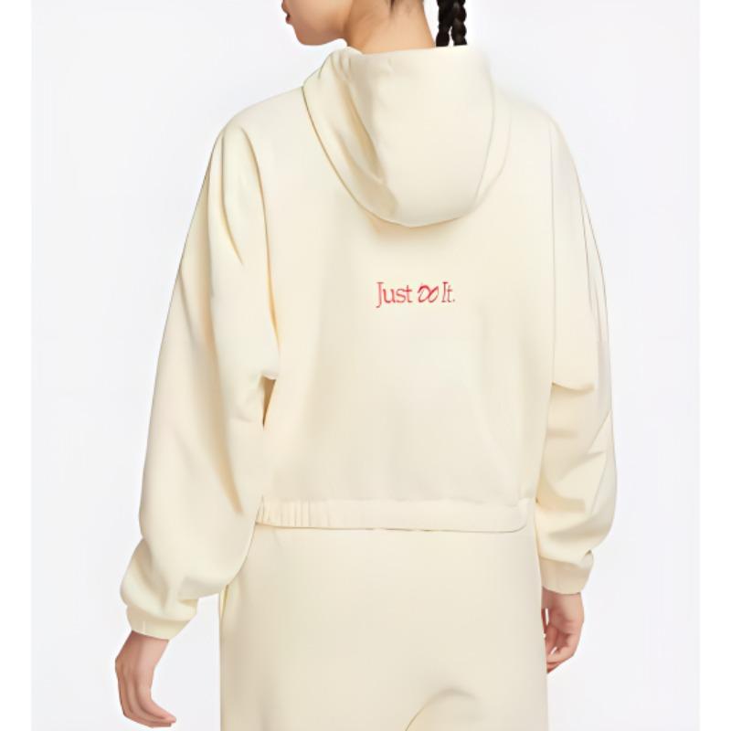 New Nike Dragon New Year's Collection Velvet feel Coat Women's Coconut Milk FZ6387-113