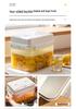 Transparent Korean Kimchi Pickling Crock with Inner Press-Seal Lid