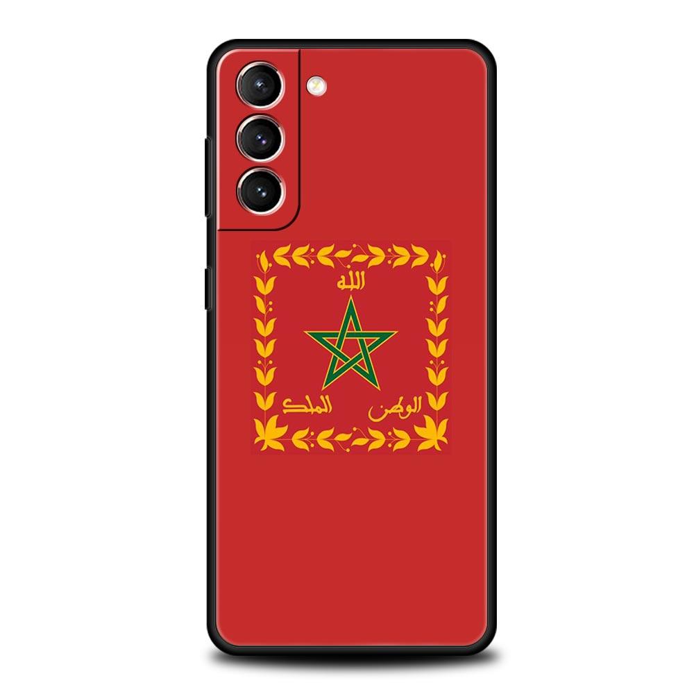 Mobile phonecase Moroccan flag Maroc passport Pattern Phone Case For Samsung Galaxy S26 S25 S24 S23 S22 Ultra S21 FE 5G Cover