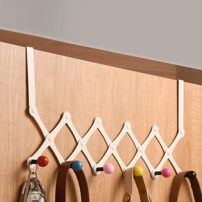 Yousheng Türhaken Langlebige Konstruktion Starke Tragfähigkeit Einziehbares Design Einfache Installation Handtuchhalter mit 6 Haken