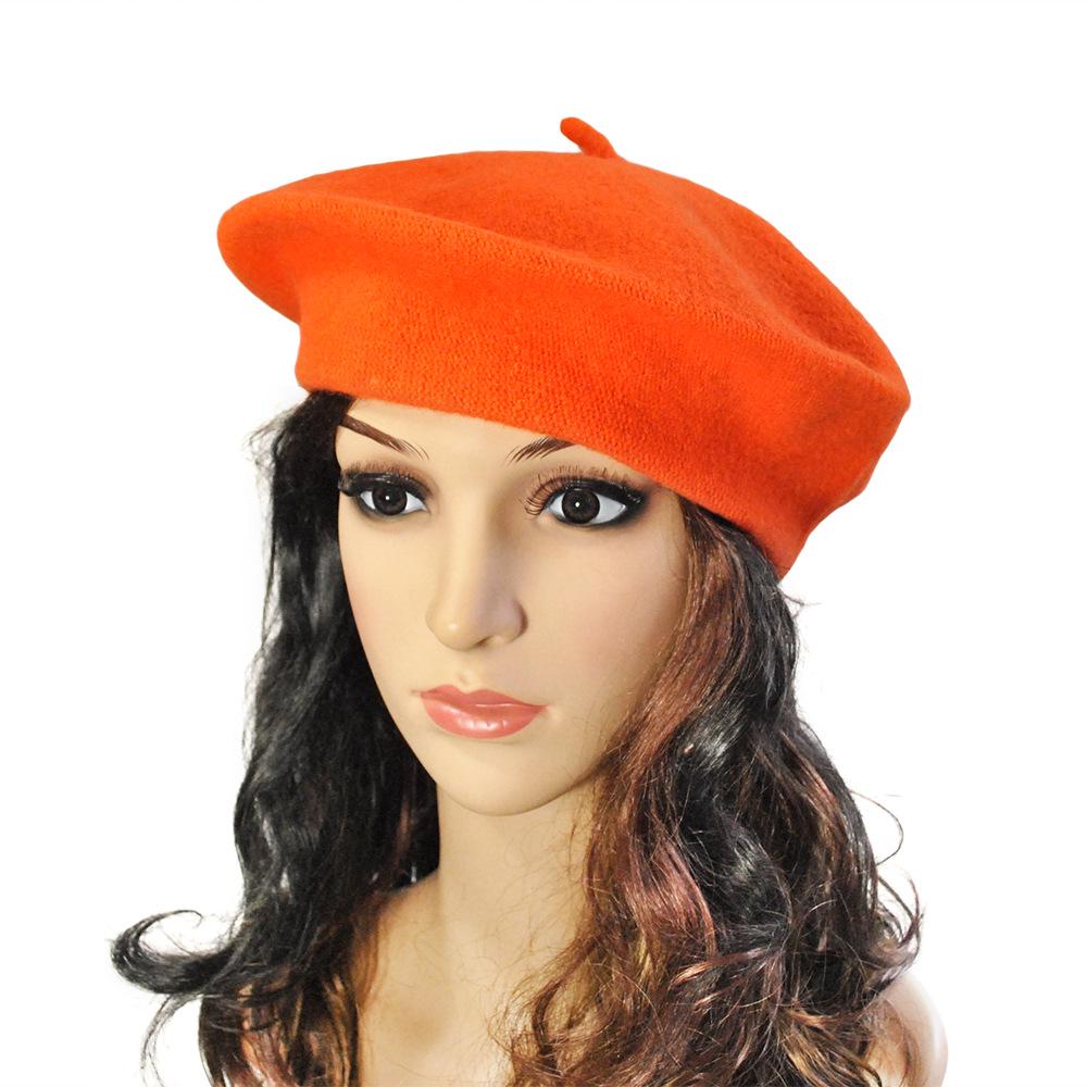 Korean Style Autumn & Winter Imitation Wool Beret Hat for Women