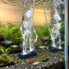 Ornamenti per Acquario Teschio Danzante Pesce Stampato 3D Azionato ad Aria Scheletro Ossigenante Mobile Acquario