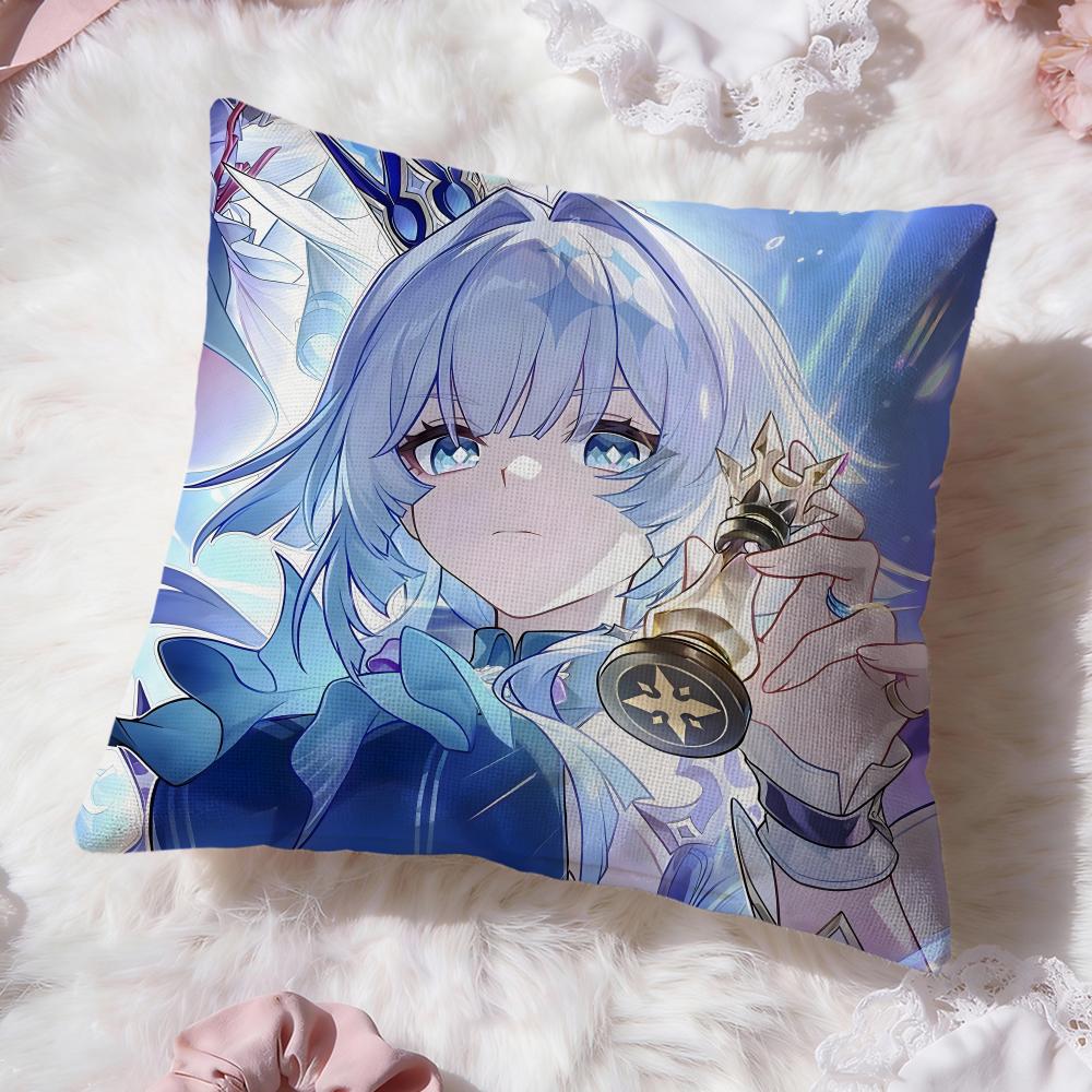 Eula genshin impact Cushion Cover Premium Comfort Reversible Pillow Cove -Two in One Design for Any Room & Car Interior