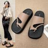 French set of toe cool slippers women's summer wear new high-end casual flip-flops simple with skirt cool slippers
