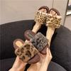 Fashion Women's Platform Plush Shoes Autumn Winter New Comfortable Indoor One Word Cotton Slippers Fashion Outdoor Non Slip Casual Flats