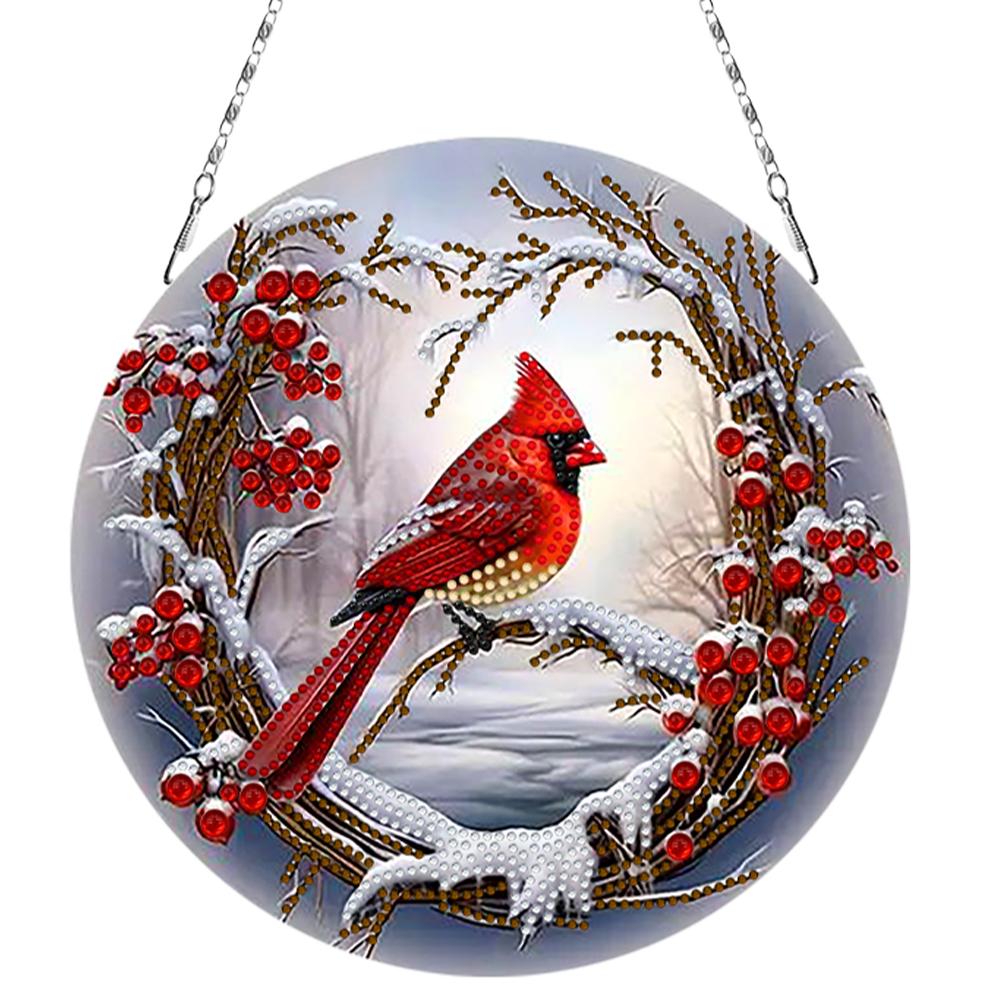 2D/Flat DIY Rhinestone Diamond Art Window Pendants Diamond Painting Set Double Side Print Single Dide Drill Wall Door Decoration