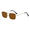 Retro Steamspunk Square Sunglasses Metal Frame Unisex Comfortable Daily Wear Sun Glasses Suitable for Driving Travel