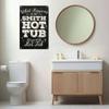 Metal Sign Hot Tub Rules Tin Sign Vintage Bar Home Bathroom Pool and Patio Decor Wall Decoration Tin Sign 12x8 Inches