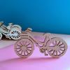 DIY Wooden Mixed Bicycle Shape Garniture Handmade Crafts Slices Home Decoration Accessories Scrapbooks Painting