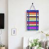 Portable Karate Belt Display Stand with Hanging Medal Sticks Lightweight Storage Rack Felt Hanging Bag