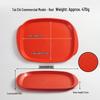 Thickened Rectangular Double-Handled Anti-Slip Tray for Fast Food and Canteen Use