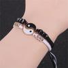 2Pcs/set Matching Yin and Yang Bracelet Set Exquisite Tai Chi Hand-woven Bracelet Set