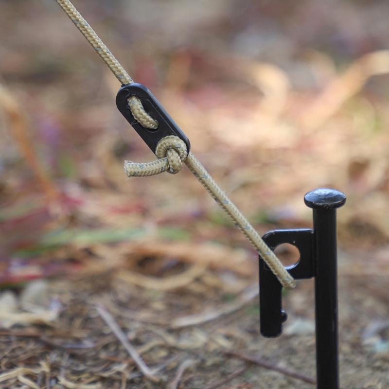About 100Pcs/Set Outdoor Mountaineering Camping Tent Windproof Rope Adjustment Buckle Three-Eye Plastic Anti-Slip Buckle Rope Buckle