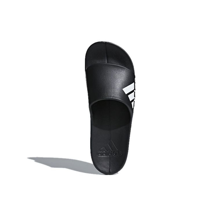 Adidas Cloudfoam Comfortable Rubber Sole Non-Slip Slide Sandals Unisex Footwear Black White CM7928