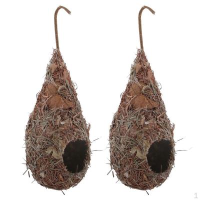 2pcs Artificial Straw Hatch Breeding Grass Cave