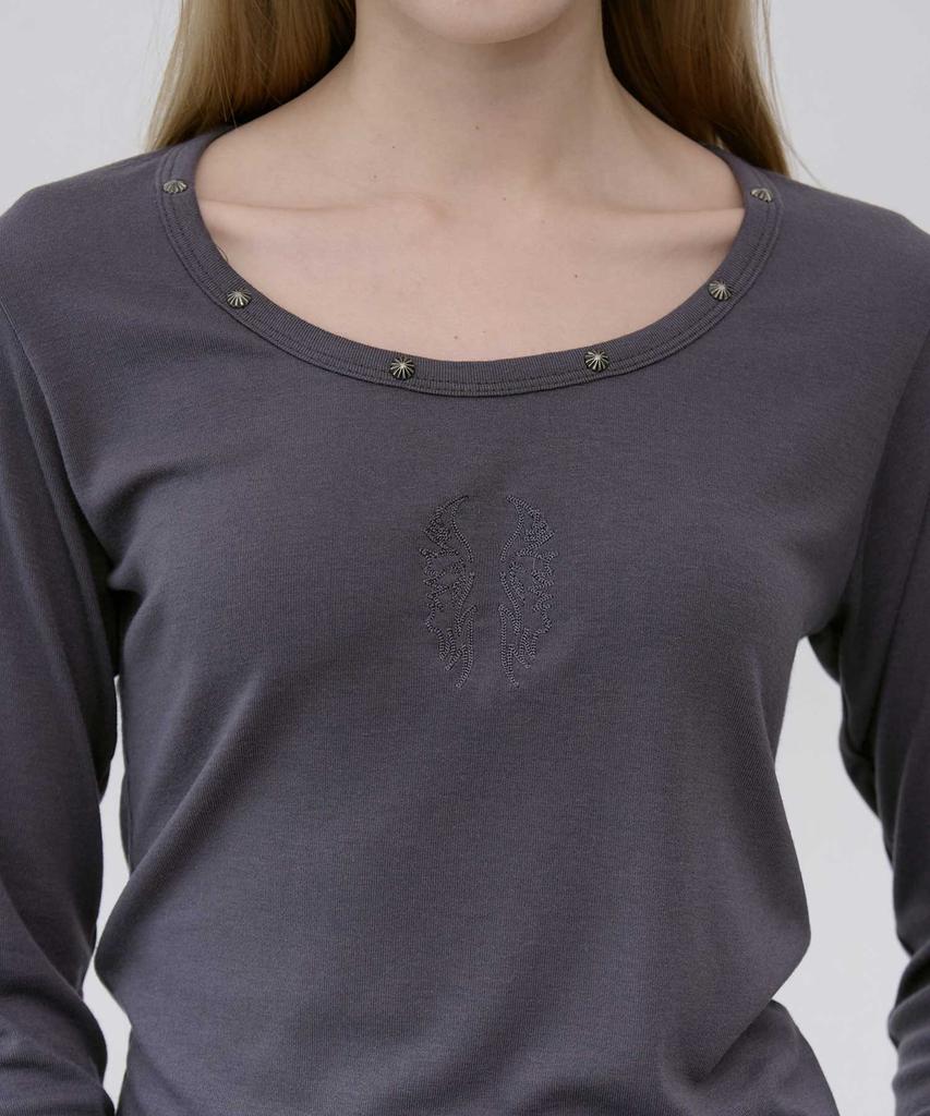 LEKIM Lwe U-Neck Long Sleeve (Charcoal)