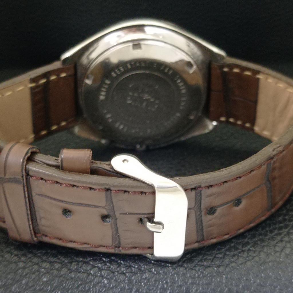 USED VINTAGE ORIENT CRYSTAL AUTOMATIC JAPAN MENS ORIGINAL DIAL WATCH a702253-5 R123-a702253