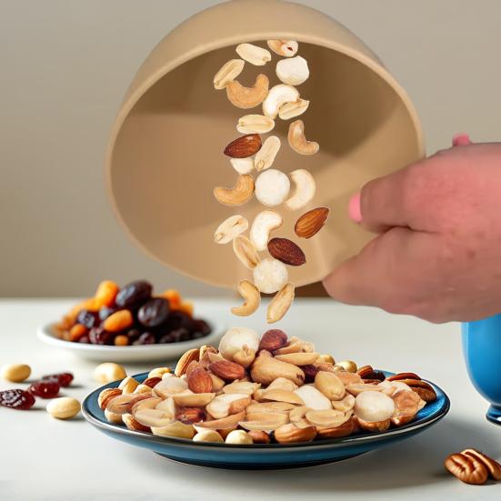 Dvoukomorová miska na pistácie Snack Cukroví Ovoce Arašídy Třešně Popcorn Edamame Ořechová skořápka Úložná mísa Snack Cukroví Dvojitá miska Servírovací mísa