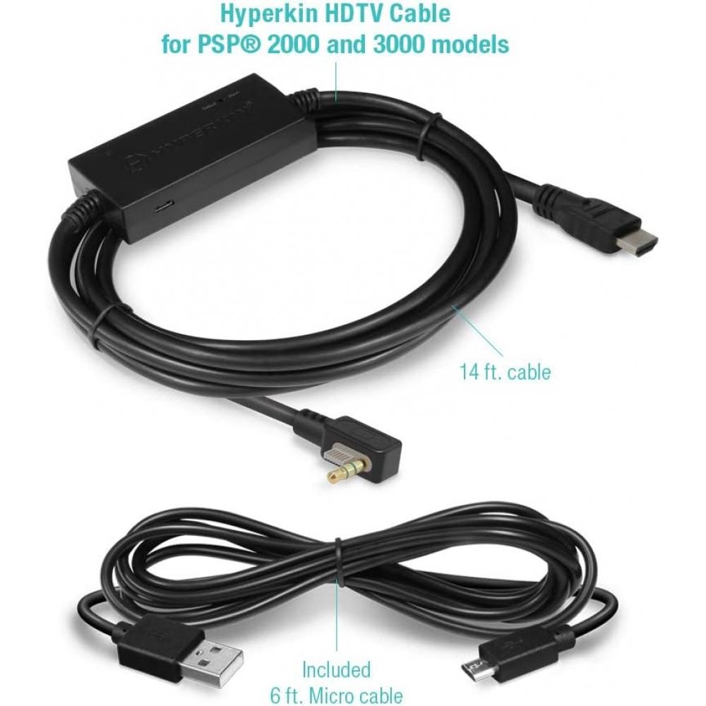 Hyperkin Hdmi Converter Cable For Psp  2000   3000  Connect Easily  No Setup
