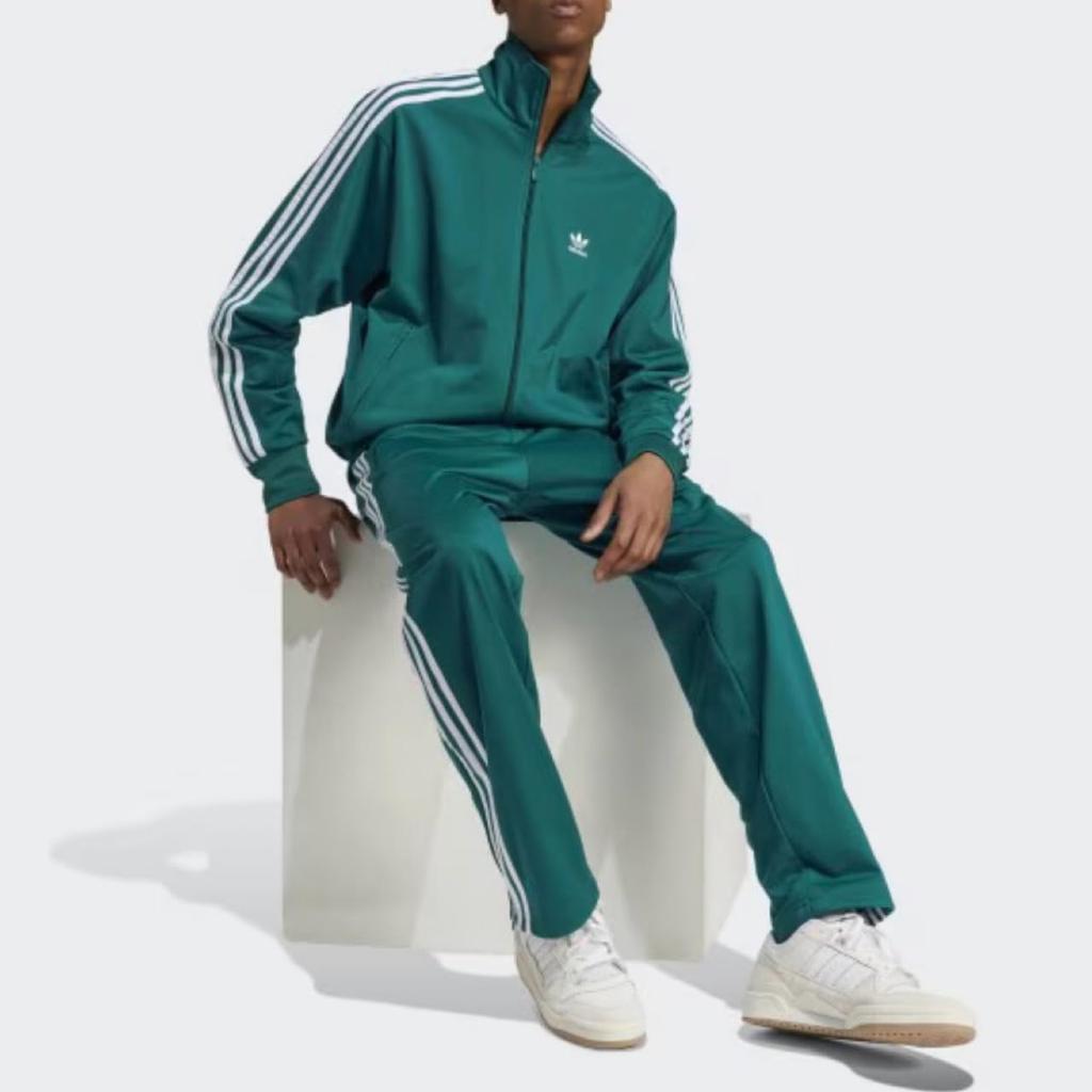 Adidas Originals Adicolor Classics Firebird Trainingsjacke und Hose Größe L Taille Trainingsanzug IY9889 x Grünes Set, (Brust 93-96cm, 79-82cm), Set, IY9895,