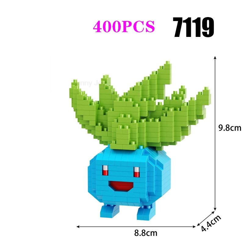 Funny Pokemon Building Blocks Assembly Anime Picachu Charizard Doll Blastoise Bulbasaur Gengar Pokémon Bricks Toy for Kid Gift
