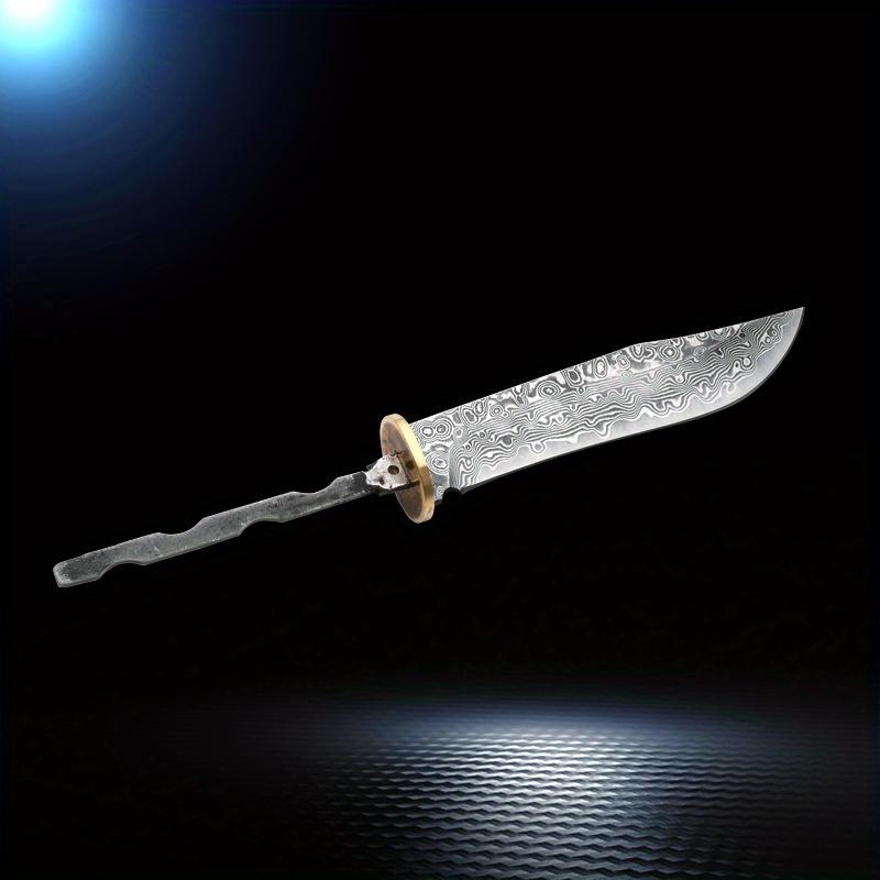 Damascus Steel Fixed Blade Knife Blanks Outdoor Tool Parts Household DIY Billets Semi-finished Accessories Tea Set Accessory Handmade