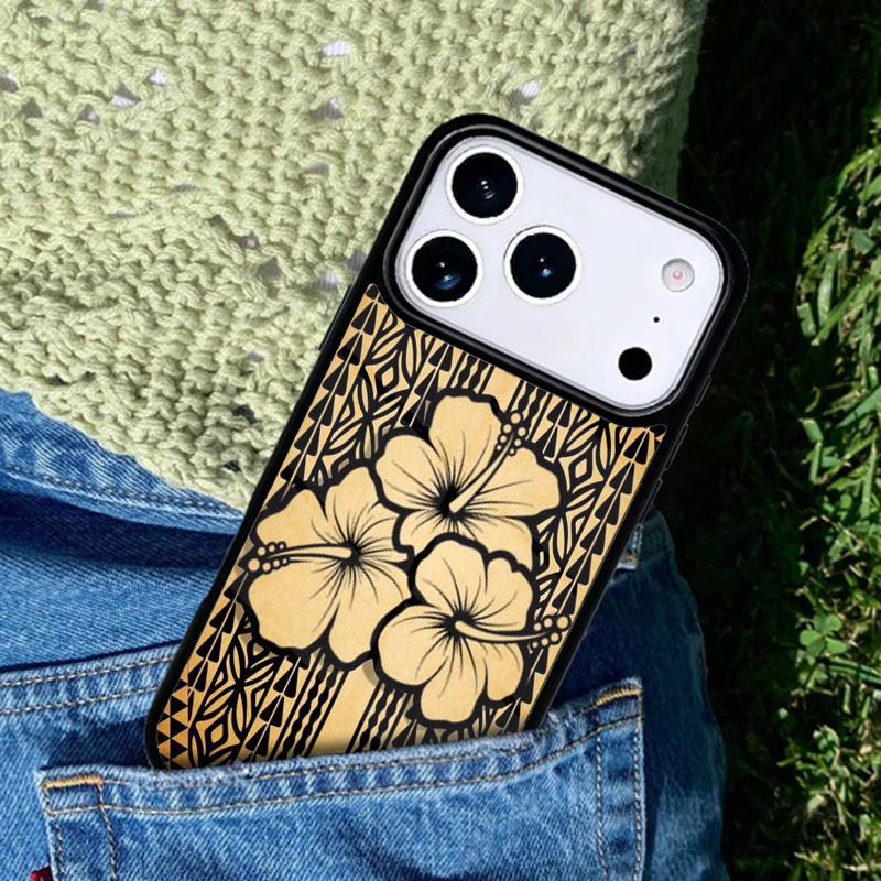 Maori Samoan Polynesian Tribal Soft Mobile Phone Case Compatible with IPhone 17 16 15 14 13 12 11Pro Max 17 Air Cover