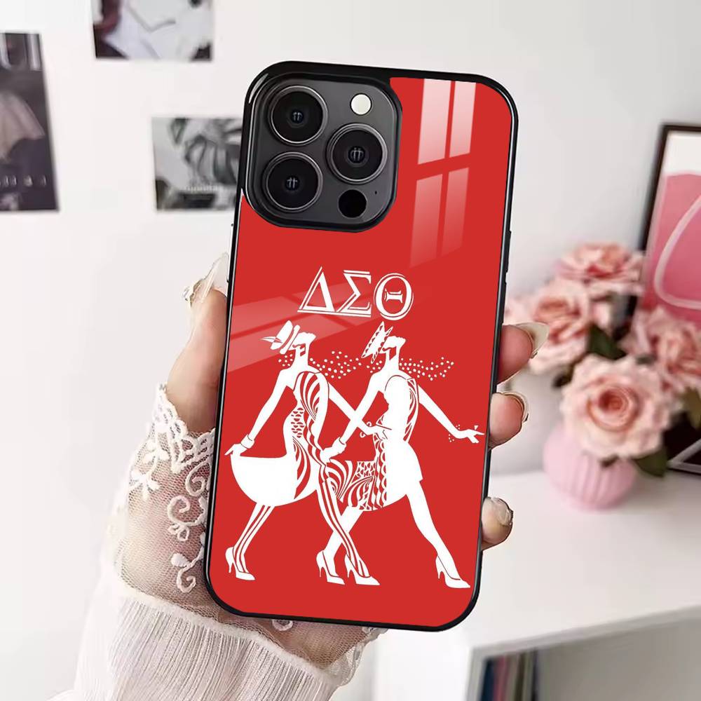 

D-Delta S-Sigma Theta Phone Case For iPhone 17 16 15 14 13 12 Pro Max Plus for Magsafe Mirror Wireless Magnetic Cover iPhone13PRO