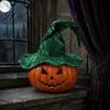 Wizard Costume Accessories for Adults Witch Hat Women, Large Ruched Velvet Soft Fabric Cap Stage Performance Halloween Party, Cosplay Costume,