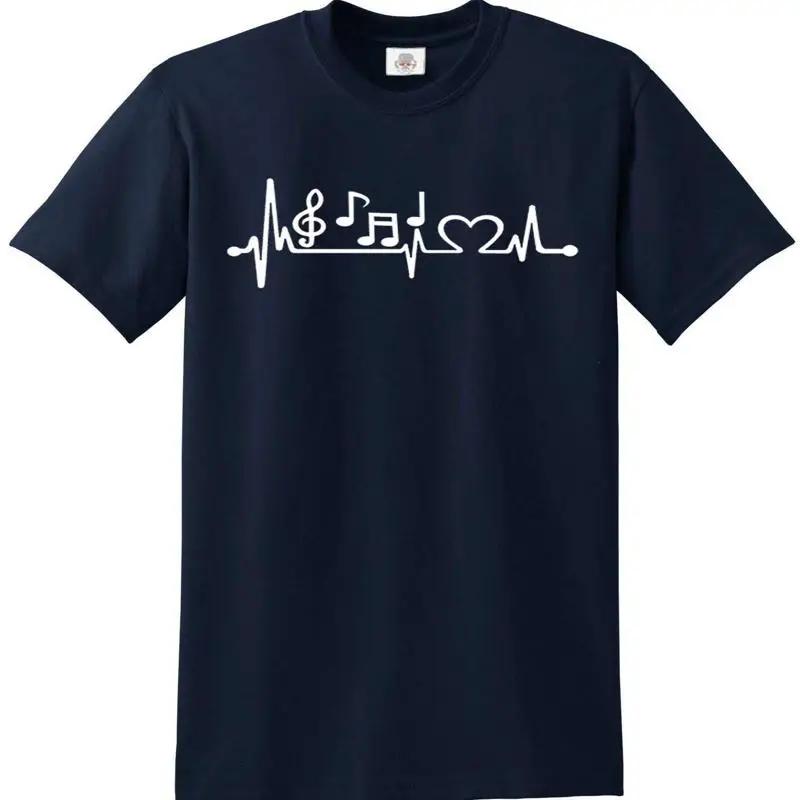 Music Heartbeat Tshirt Ecg Musician Band Grunge Metal Rock Singer Ekg Wave Line