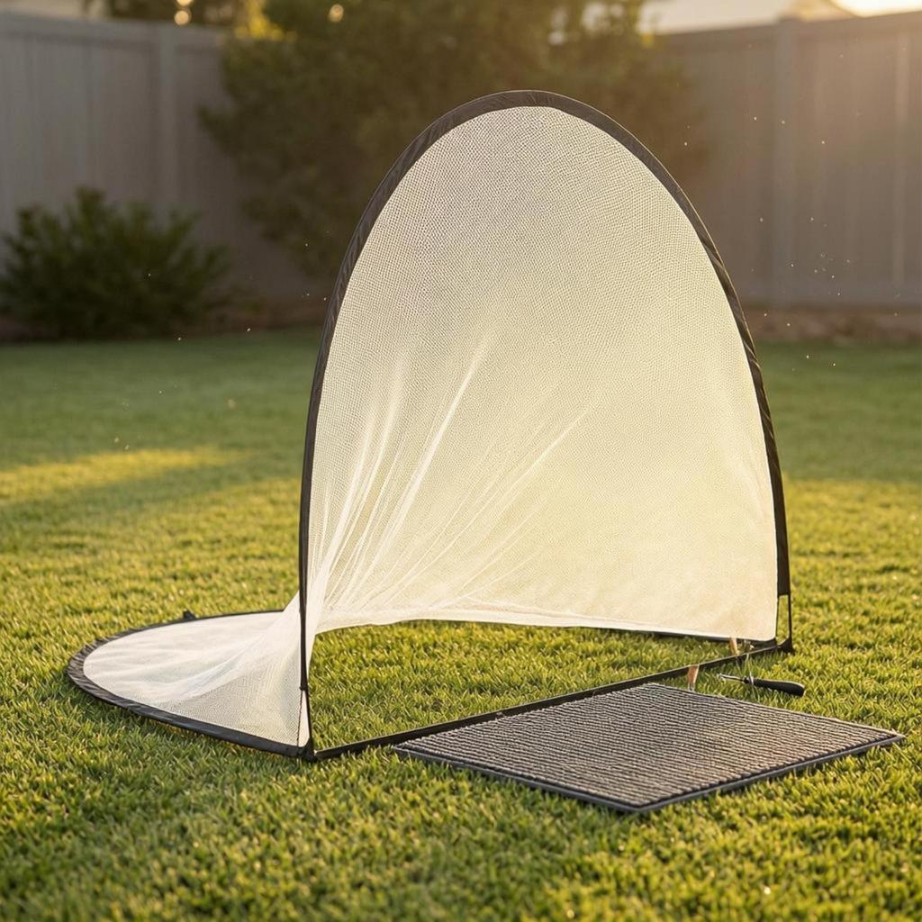 Golf Practice Net Mesh Sports Gear Unobstructed Front