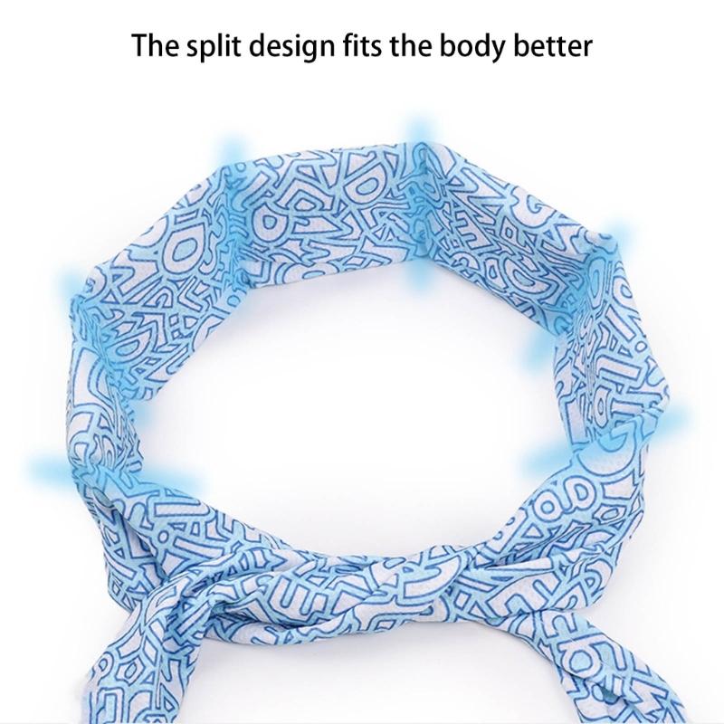 Permeable Pet Neck Wrap Regulable Cooling Bandanas Heats Reliefs Bandanas for Summer Heats Reliefs