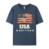 Life Is Really Good USA Flag 4th of July Beach Funny Normal Family Tshirts Premium Cotton Tops Tees for Men T Shirt Design