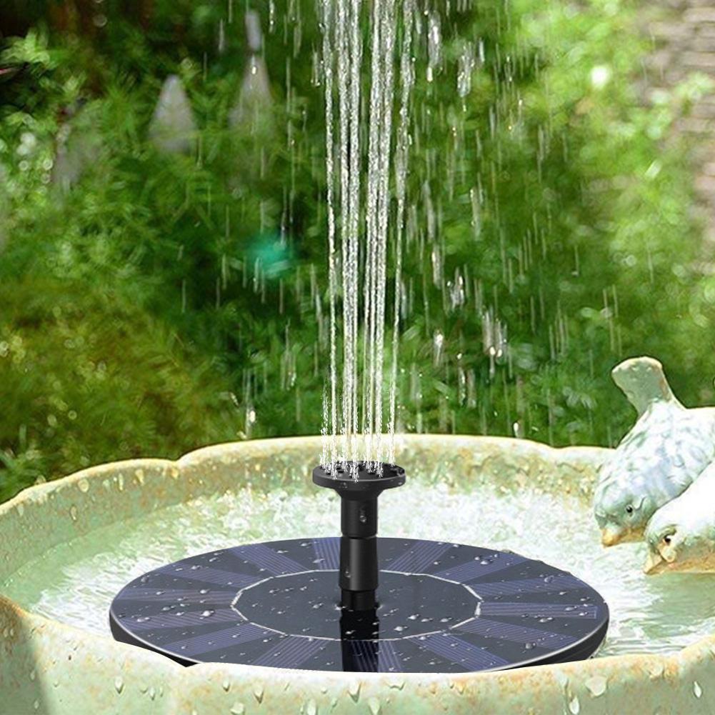 Garden Fountain Floating Solar Waterfall Fountain Pool Pond Bird Bath Solar Panel Powered Fountain Water Pump Garden Decoration