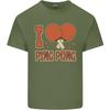 I Love Ping Pong Unisexs Light Cotton TShirt