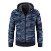 Coat Hooded Camouflage Warm Cardigan Zipper Men Jacket for Winter