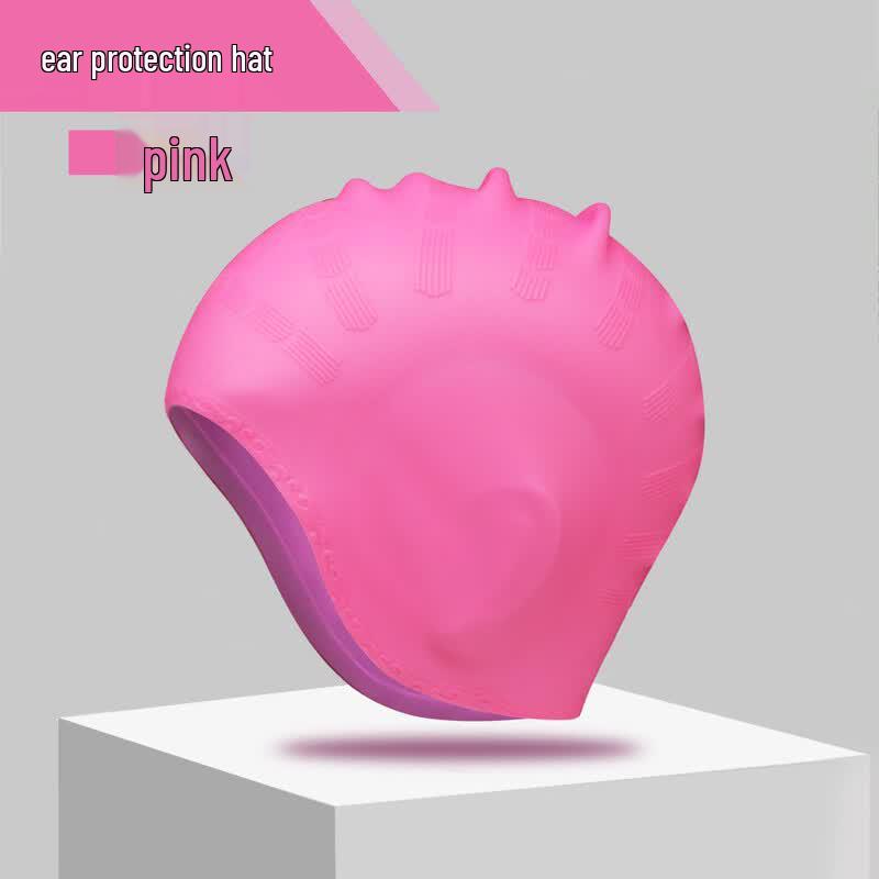 Nuoyu Long Hair Silicone Swim Cap with Ear Protection