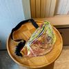 New Women's Sports Fanny Pack, Transparent Shoulder Laser Oblique Span Bag, Large Capacity Can Be Stored Trendy and Versatile Breast Bag