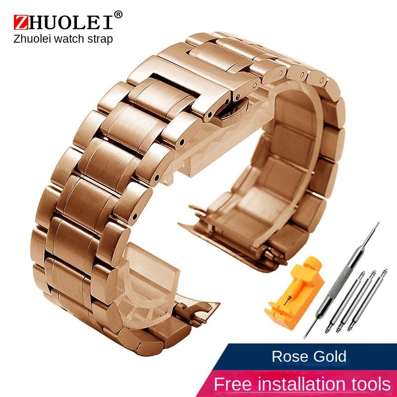 Stainless Steel Strap for Armani AR5906 AR5905 AR5890 AR5889 5858 5920 5919 Man 23mm Woman 20mm Folding Clasp Watchband Bracelet