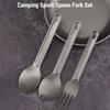 Kempingový spork lžíce vidlička sada Ti nádobí opakovaně použitelný venkovní příbor pro backpacking kemping
