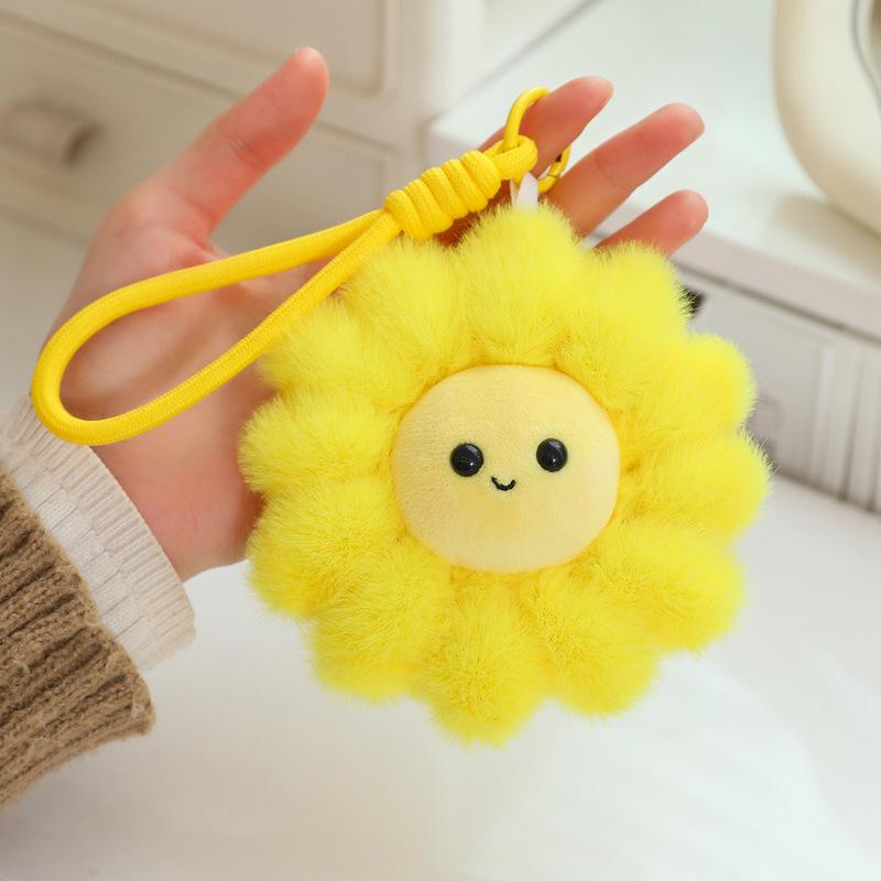 New Cute Gummy Flower Sunflower Pendant - Sweet Portable Style Women's Bag Charm