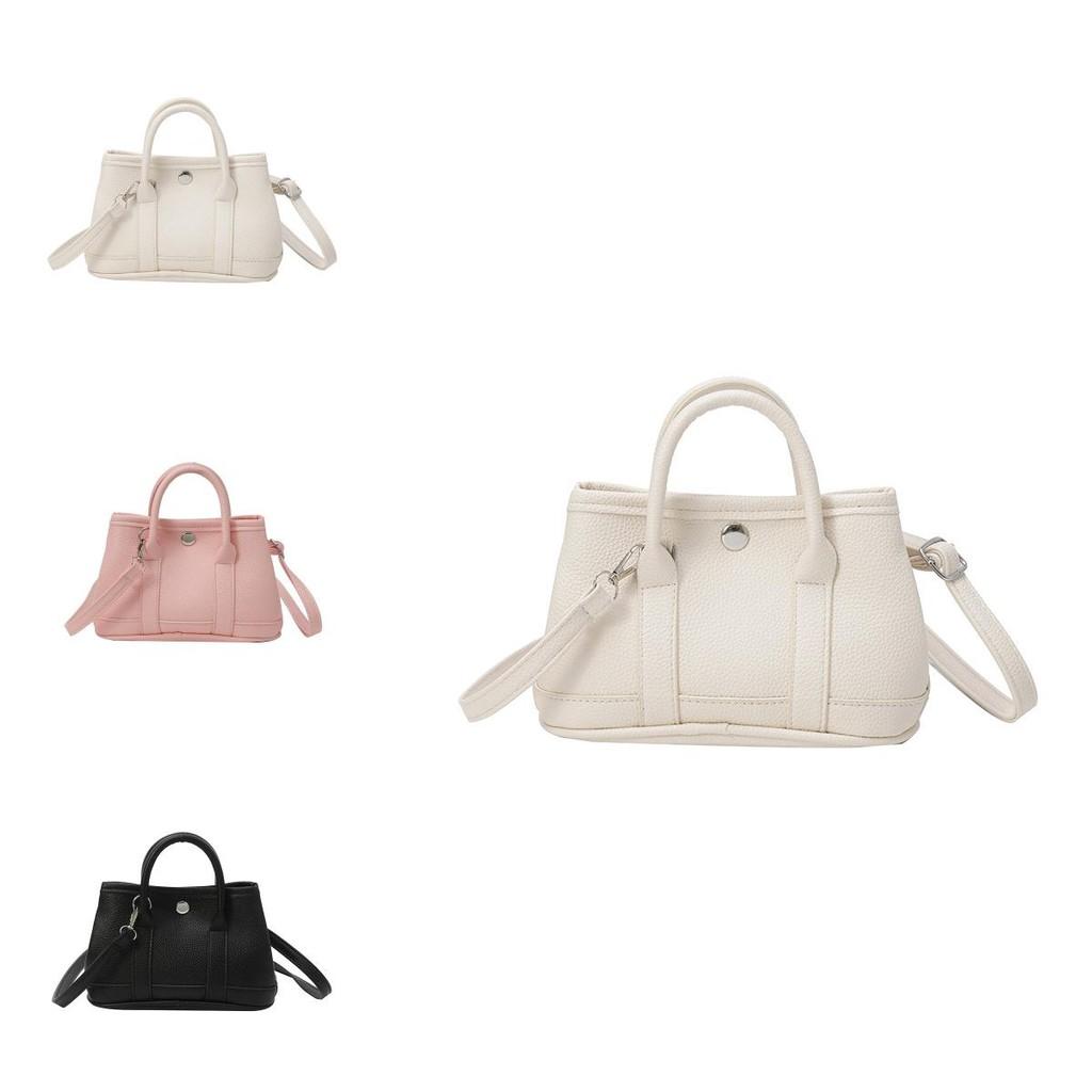 Einfarbige PU Umhängetasche mit Steppnähten für den täglichen Freizeitgebrauch