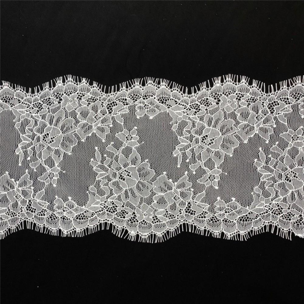 3Meters Length Mesh Lace Trims 15cm Width Lace Sewing Trims Eyelash Lace Trims Garment Making