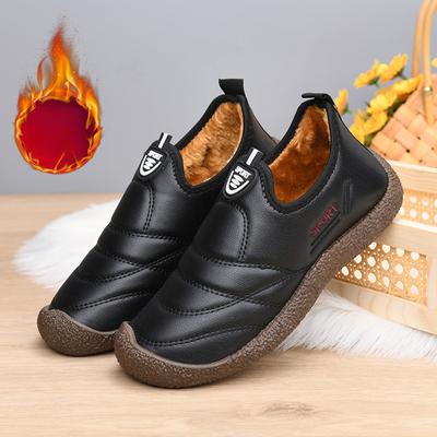 Women's Winter Warm Snow Boots Water Resistant Short Ankle Booties Faux Fur Lined Loafer Shoes Comfortable Non-Slip Outdoor Walking Sneakers for Women