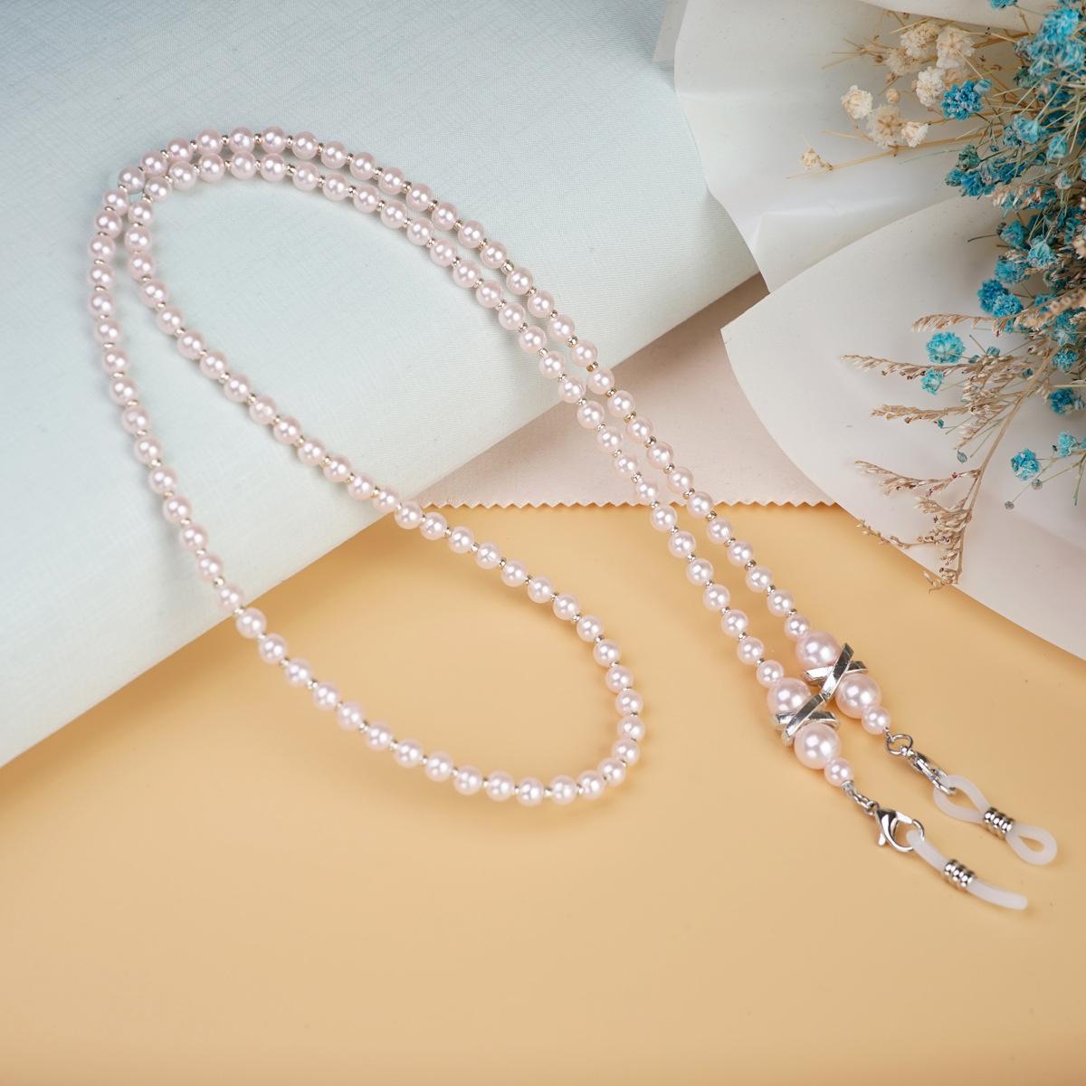 

1 шт., искусственный жемчуг, цепочка для маски, ремешок для очков, веревка для подвешивания, держатель для шнурка, аксессуары для очков