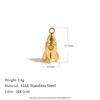 MamacitaSlay 316L Stainless Steel Vintage Geometric Charms 18K Gold Plated Waterproof Pendant Jewelry For Necklace Bracelet DIY