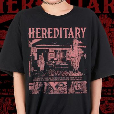 Hereditary Horror Tshirt Ari Aster Horror Film Streetwear Top Film Tee Streetwear Top Graphic Short Sleeve Unisex Unisex Women